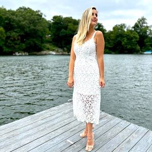 White lace dress